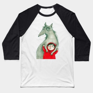 Little Red Riding Hood & the Wolf Baseball T-Shirt